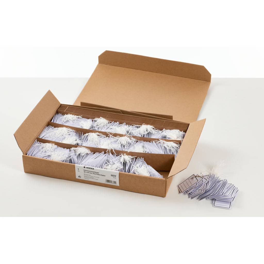 Stückwarenanhänger mit Öse/Faden/Splint, 1000 St.