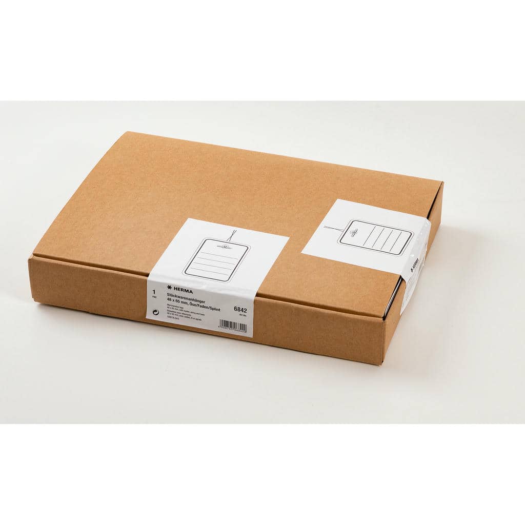 Stückwarenanhänger mit Öse/Faden/Splint, 1000 St.