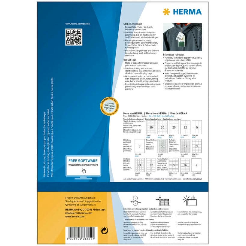 Stabile Anhänger, nicht klebend