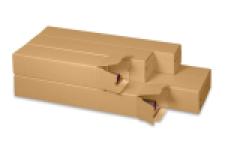 Plan-Box, quadratisch mit doppelter Haftklebung und Aufreißfaden (1005x105x105 mm)