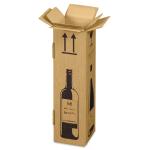 Versandkarton FÜR WEINFLASCHEN (105x105x420 mm)
