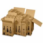 Versandkarton FÜR WEINFLASCHEN (105x105x420 mm)
