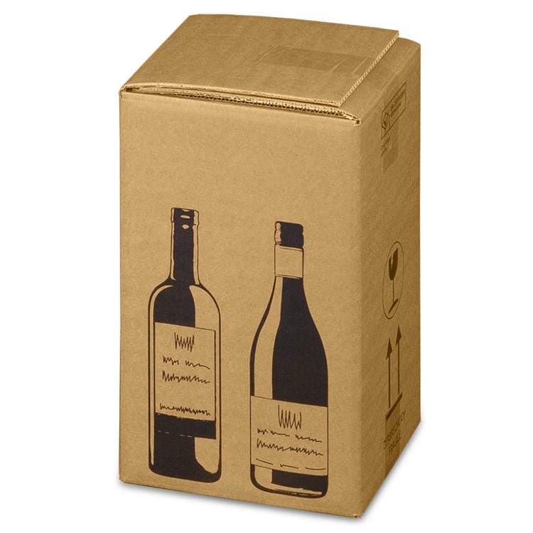 Versandkarton FÜR WEINFLASCHEN (212x204x368 mm)