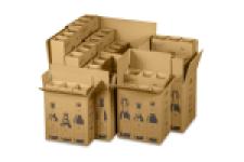 Versandkarton FÜR BIERFLASCHEN, Retail-Sets inkl. Einlage (265x255x288 mm)