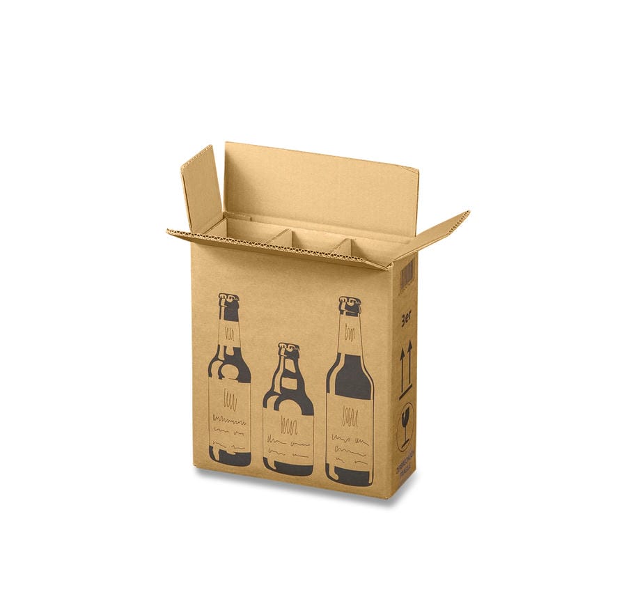 Versandkarton FÜR BIERFLASCHEN(255x88x288 mm)