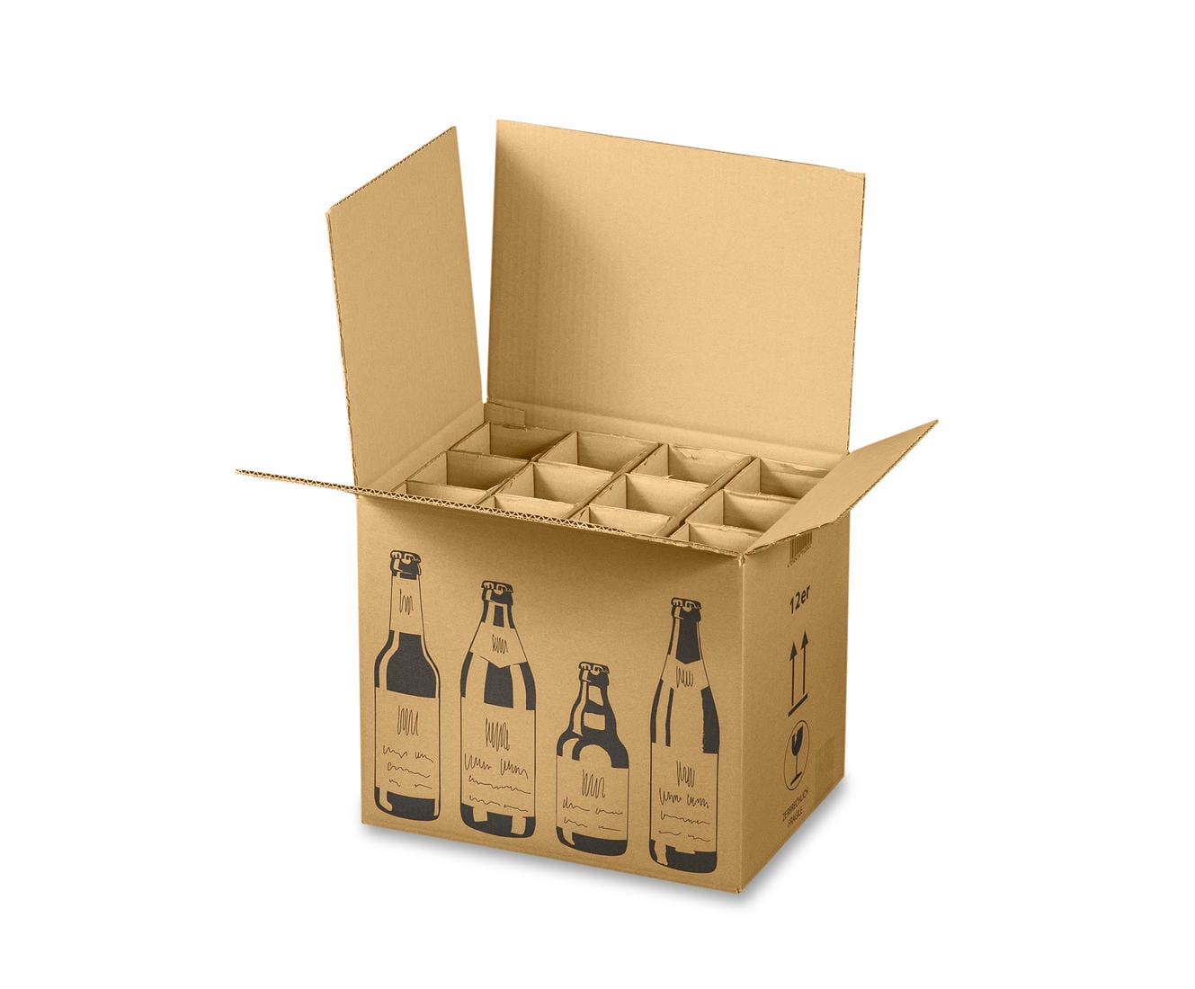 Versandkarton FÜR BIERFLASCHEN (353x255x288 mm)