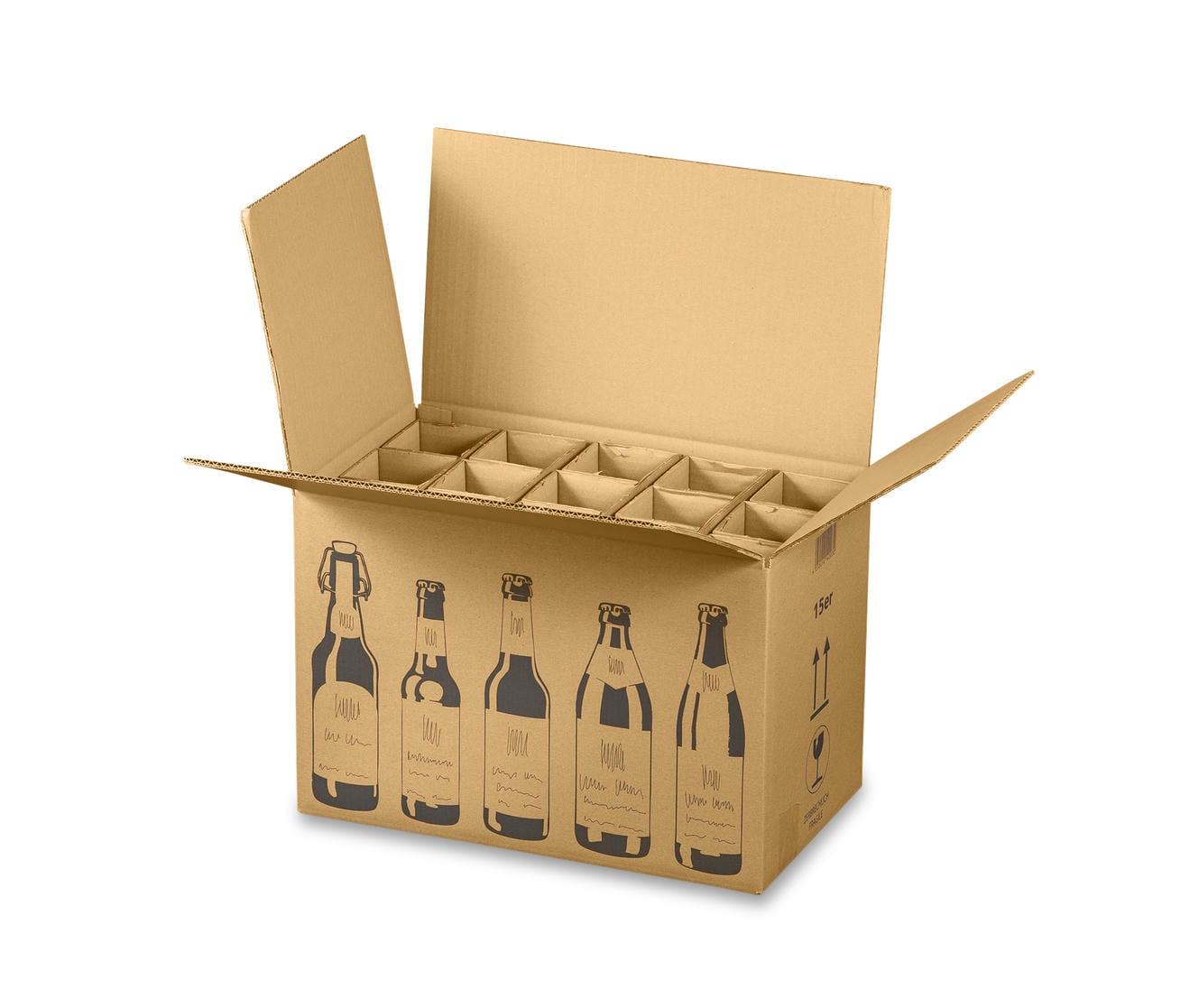 Versandkarton FÜR BIERFLASCHEN (440x255x288 mm)