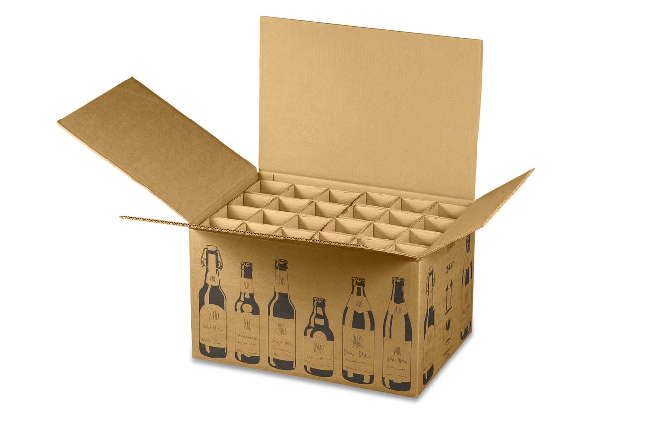 Versandkarton FÜR BIERFLASCHEN (510x353x288 mm)