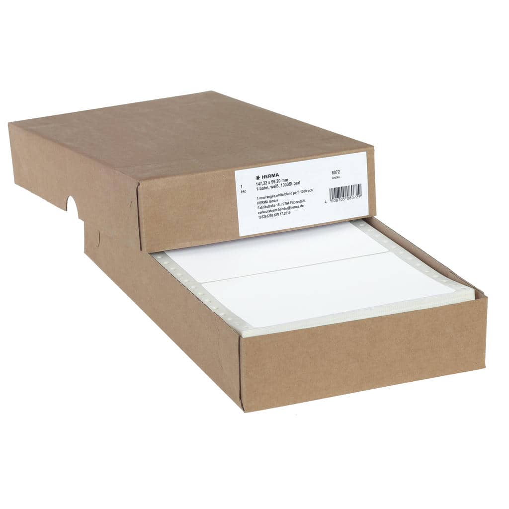 Computeretiketten endlos 1-bahnig