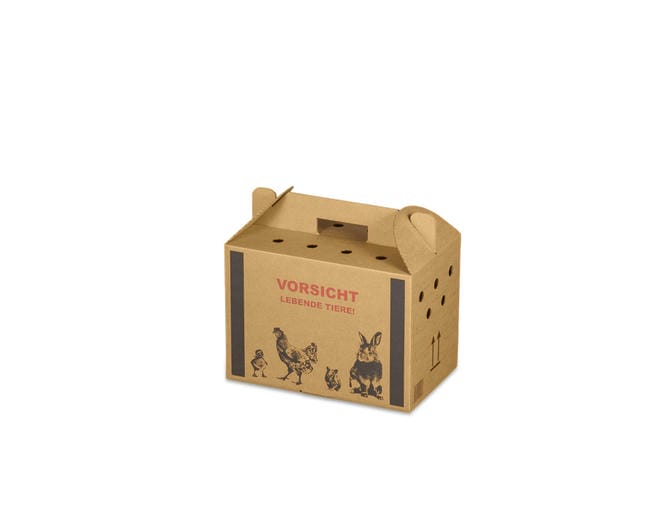 Transportkarton „Lebende Tiere“ (320x197x230 mm)