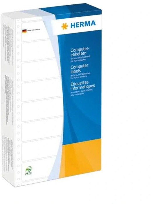 Computeretiketten endlos 1-bahnig, blau