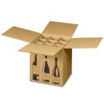 Versandkarton FÜR WEINFLASCHEN (144x144x425 mm)