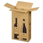 Versandkarton FÜR WEINFLASCHEN (204x108x368 mm)