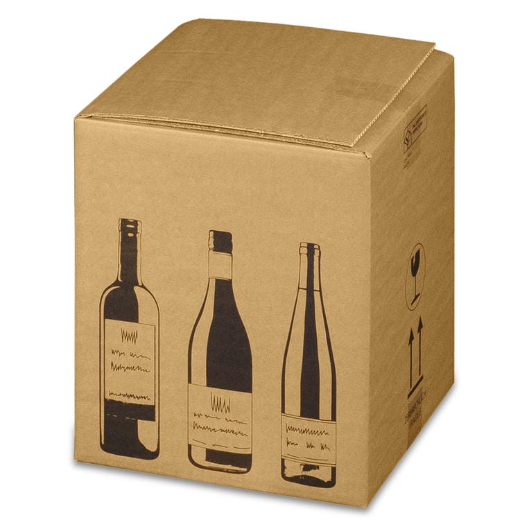 Versandkarton FÜR WEINFLASCHEN (316x305x368 mm)