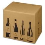 Versandkarton FÜR WEINFLASCHEN, Retail-Sets inkl. Einlage (420x305x368 mm)