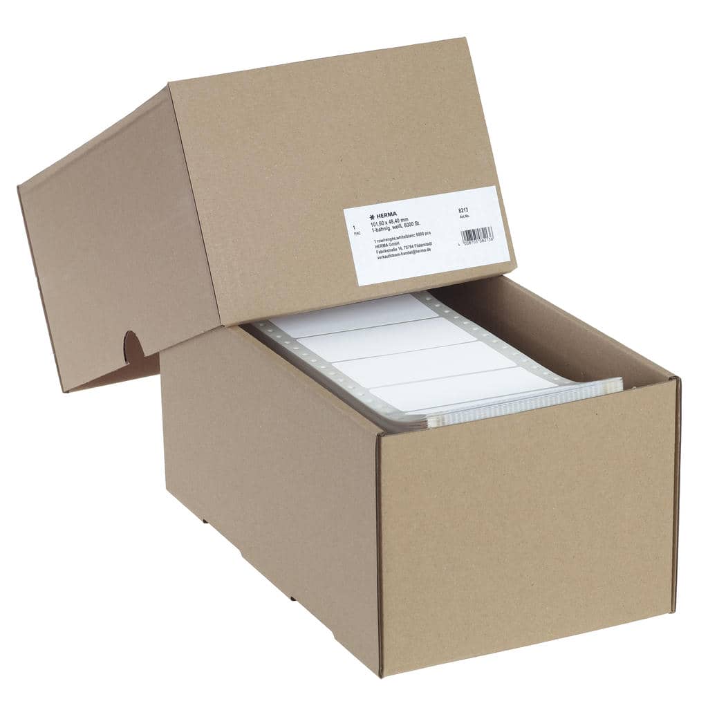 Computeretiketten endlos 1-bahnig