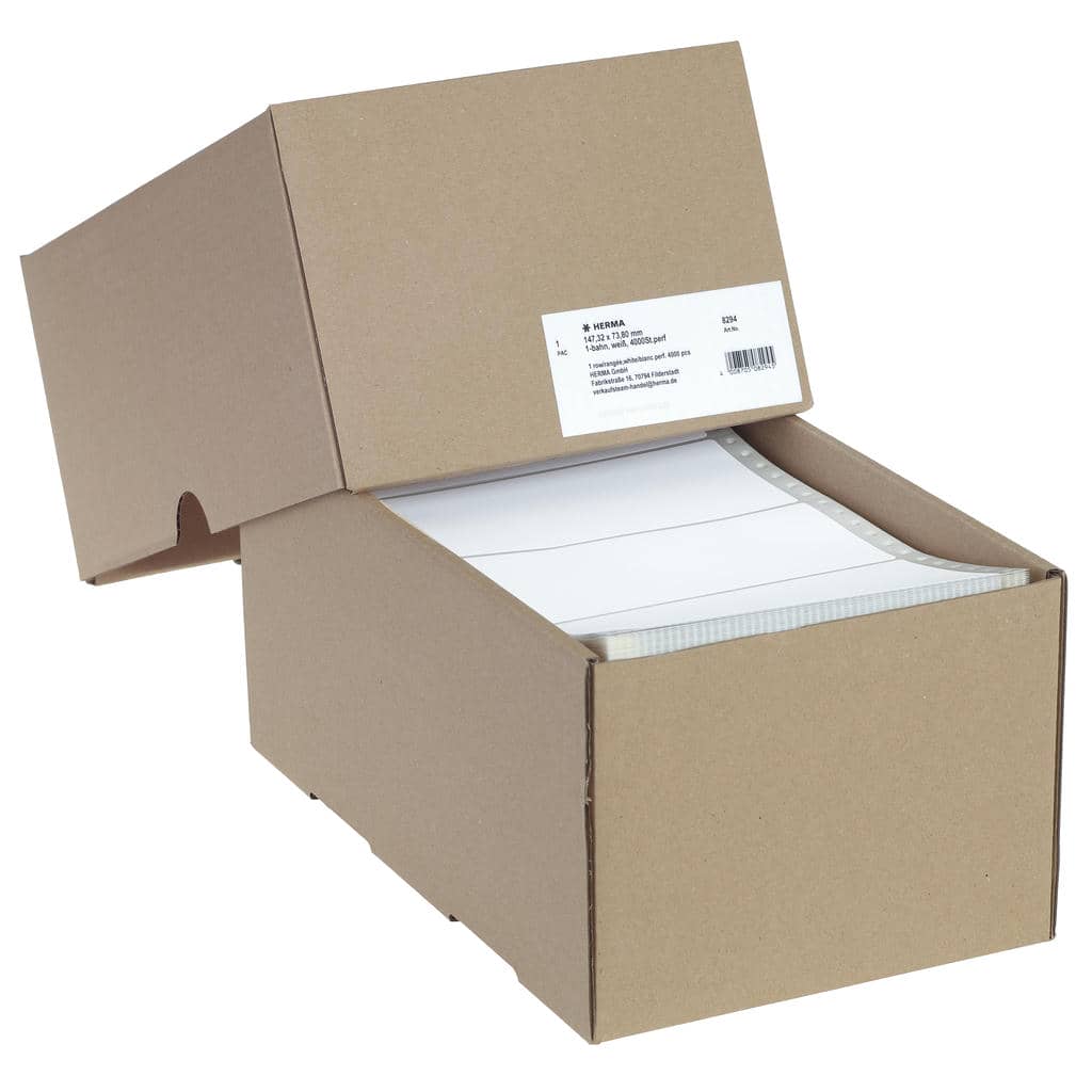 Computeretiketten endlos 1-bahnig