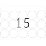 Haftetiketten für Druckmaschinen DP1 rund, blau