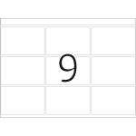 Haftetiketten für Druckmaschinen DP1 rot