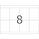 Haftetiketten für Druckmaschinen DP1 weiß