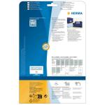 Silberfarbene Folien-Etiketten oval, glänzend