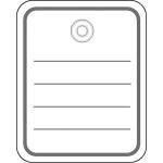 Stückwarenanhänger mit Öse, 1000 St.