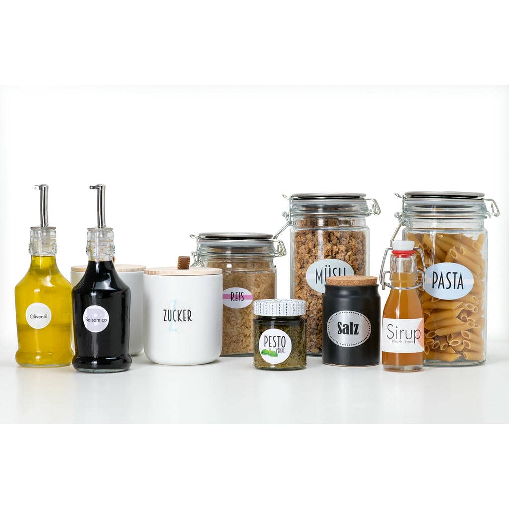 Folienetiketten, transparent, glasklar, A3