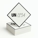 Gefahrgutetikett UN-Nummer (blanko, selbstbeschriftbar)