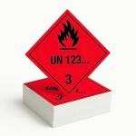 Gefahrgutetikett Klasse 3 – Entzündbare Flüssigkeiten