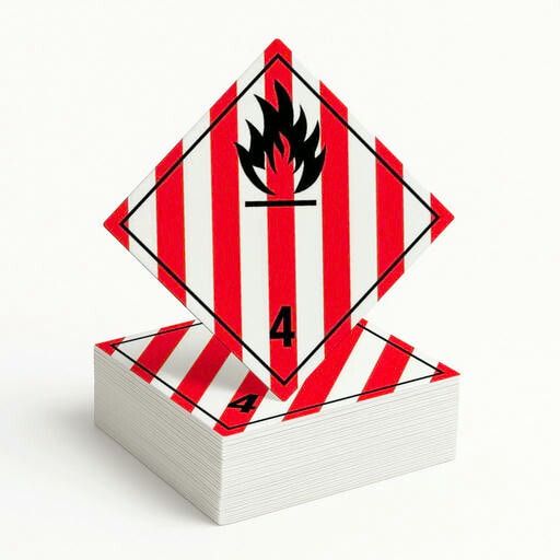 Gefahrgutetikett Klasse 4