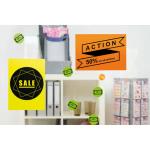 Neon-Etiketten rund, leuchtgrün