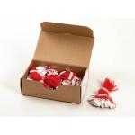 Hängeetiketten mit Faden rot, 1000 St.