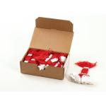 Hängeetiketten mit Faden rot, 1000 St.