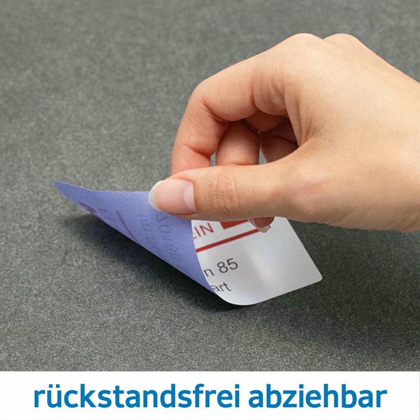 Vielzwecketiketten, ablösbar