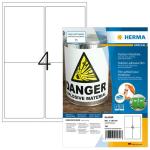 Wetterfeste Outdoor-Folienetiketten, extrem stark haftend, dehnfähig