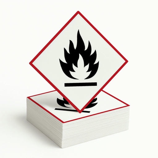 Gefahrgutetikett GHS-Symbol „Entzündbare Stoffe“