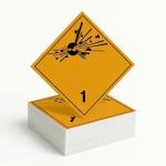 Gefahrgutetikett Klasse 1 – Explosive Stoffe