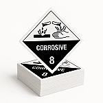 Gefahrgutetikett Klasse 8 – Ätzende Stoffe