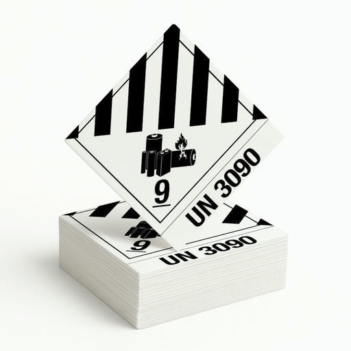 Gefahrgutetikett Klasse 9 – Lithium-Ionen-Batterien, UN 3090