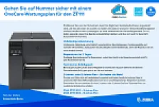 Zebra ZT111, 8 Punkte/mm (203dpi), EPL, EPLII, ZPL, ZPLII, USB, USB-Host, RS232, BT (BLE), Ethernet, ZT11142-D0E000FZ