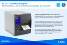 Zebra ZT231, 8 Punkte/mm (203dpi), Display, EPL, ZPL, ZPLII, USB, USB-Host, RS232, BT (BLE), Ethernet, ZT23142-T0E000FZ
