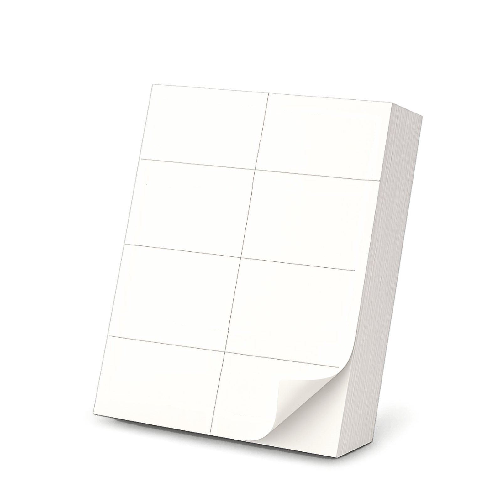 Étiquettes sur feuilles A4, 8 étiquettes (format A7) - 4000 Étiquettes