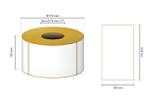 Rollenetikett Thermo ECO, 100x170 mm | 1.000 Etiketten/Rolle, 1 Palette = 160.000 Stk.