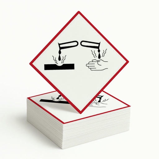 Gefahrgutetikett GHS-Symbol „Hautätzend“