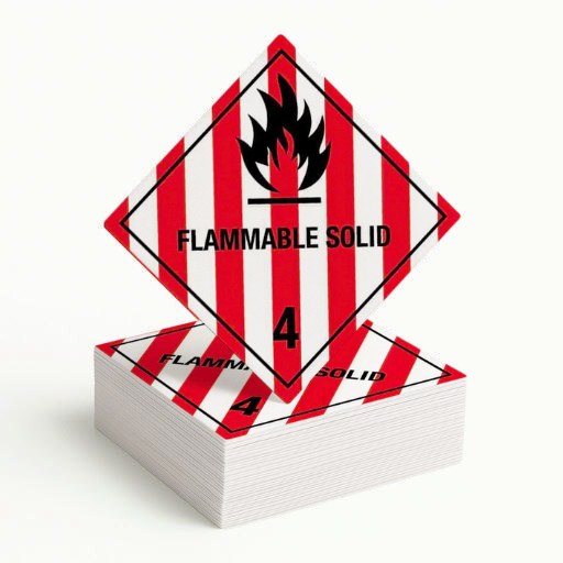 Gefahrgutetikett Klasse 4.1