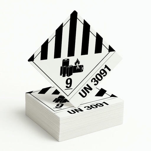 Gefahrgutetikett Klasse 9 – Lithium-Ionen-Batterien, UN 3091