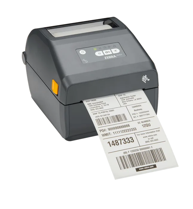 Zebra ZD421d, 8 Punkte/mm (203dpi), RTC, USB, USB-Host, BT, WLAN, ZD4A042-D0EW02EZ