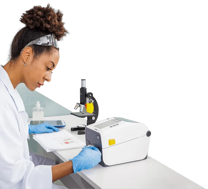 Zebra ZD411, 8 Punkte/mm (203dpi), RTC, EPLII, ZPLII, USB, USB-Host, BT, WLAN, weiß