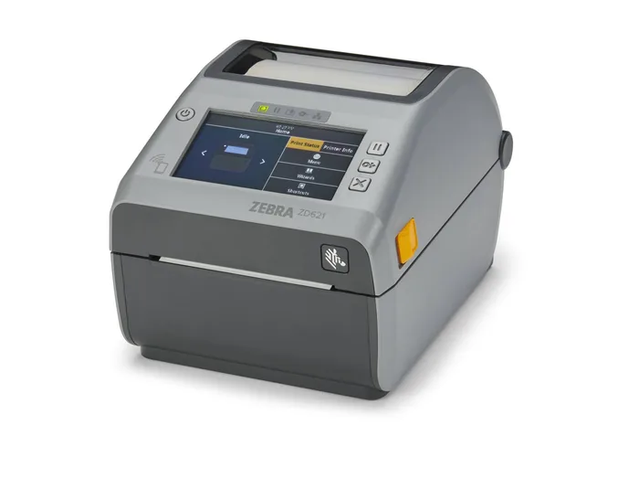 Zebra ZD621d, 8 Punkte/mm (203dpi), Peeler, RTC, USB, USB-Host, RS232, BT (BLE), Ethernet, grau, ZD6A042-D1EF00EZ