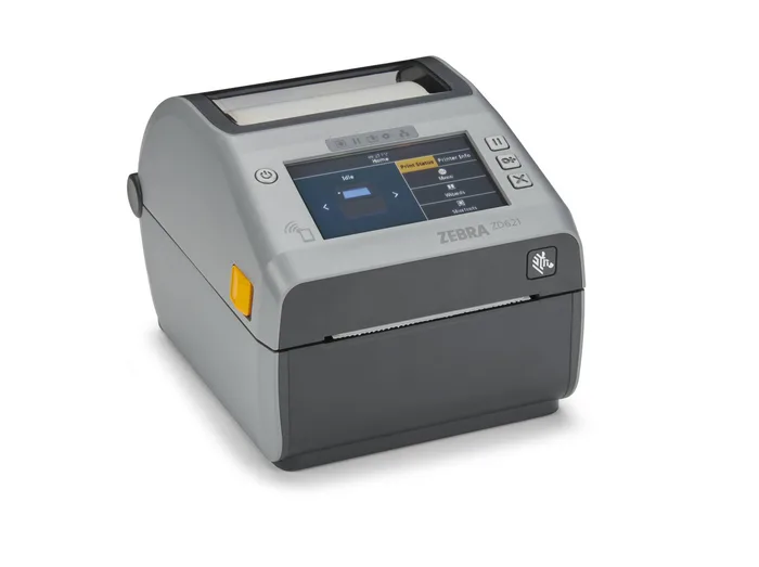 Zebra ZD621d, 8 Punkte/mm (203dpi), Peeler, RTC, USB, USB-Host, RS232, BT (BLE), Ethernet, grau, ZD6A042-D1EF00EZ